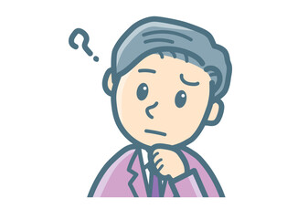 サラリーマンのバストアップ