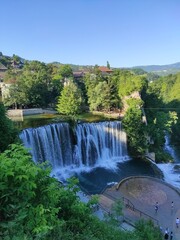 Fototapeta na wymiar Jajce waterfall