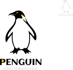 Penguin logo template.