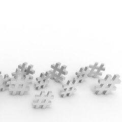 Fototapeta premium Hashtag icon.