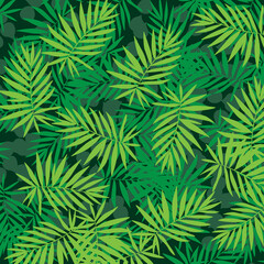 Naklejka na ściany i meble tropical green leaf pattern background