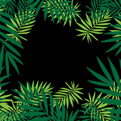 tropical green leaf pattern background