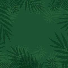 Fototapeta na wymiar tropical green leaf pattern background