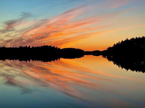 Orange horizon