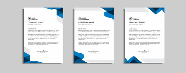 modern corporate letterhead template design