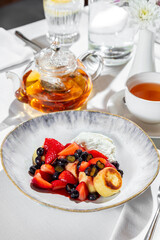 Cheesecakes with berries