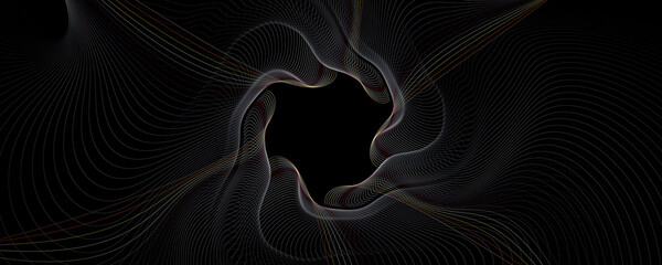 Gradient red white yellow abstract wave line background