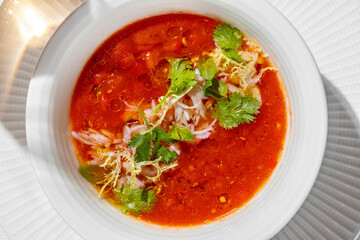 Gazpacho with crab