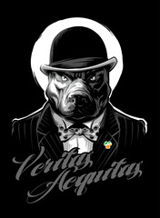 Vector Gangster Dog