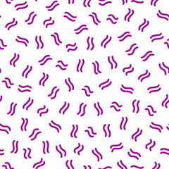 Purple wavy small lines seamless pattern.