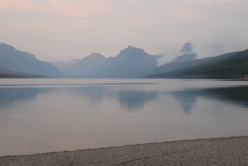 Lake McDonald in Glacier National Park USA