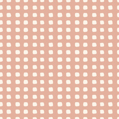 Hand Drawn Square Shape Texture Background Vector Seamless Pattern