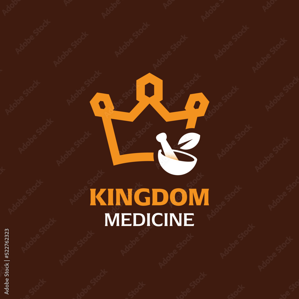 Wall mural king medicine logo