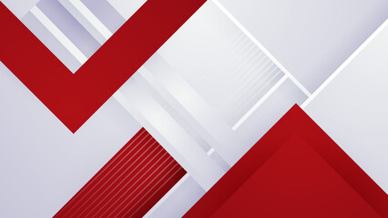 Red and white abstract background