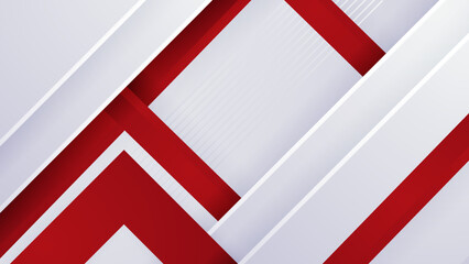 Fototapeta premium Red and white abstract background