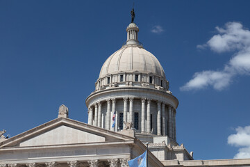 Oklahoma state capitol building in Oklahoma City, Oklahoma.