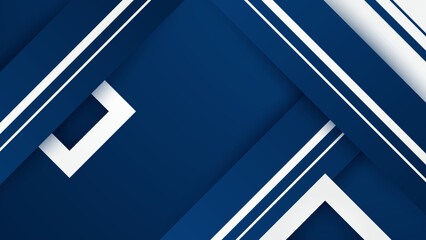 Blue and white geometric shapes abstract modern technology background design. Vector abstract graphic presentation design banner pattern background web template.