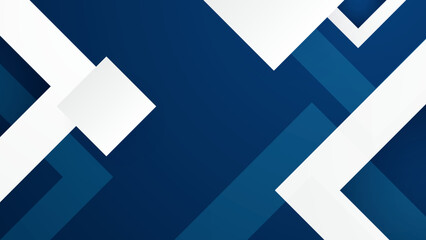 Blue and white geometric shapes abstract modern technology background design. Vector abstract graphic presentation design banner pattern background web template.
