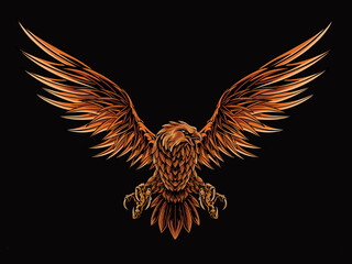 eagle vector design, color editable