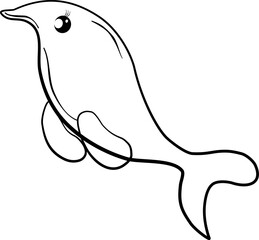 Doodle cartoon fish underwater sea element decoration abstract background wallpaper png