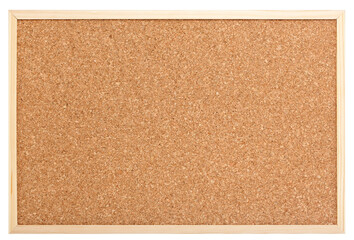blank cork pinboard with wooden frame isolated with transparent background - 522769139