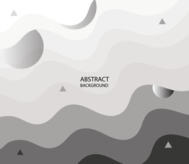 Obraz premium Abstract Background Design Black And White Colorful Fluid Shape Banner Template