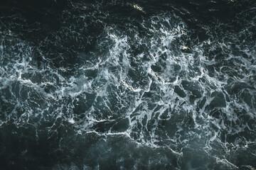 Teal Blue ocean Sea foam Waves patterns