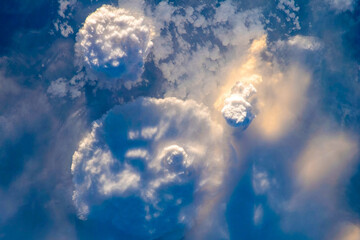 Majestic clouds. Digital enhancement. Elements by NASA