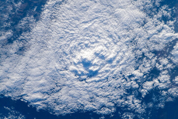 Majestic clouds. Digital enhancement. Elements by NASA