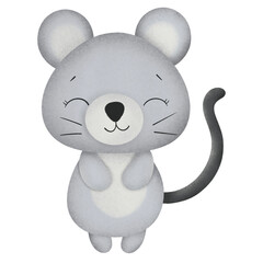 Cute mouse cartoon design character 