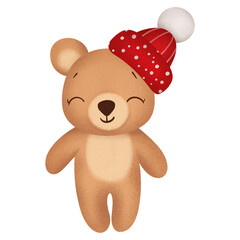 Cute bear cartoon design character 