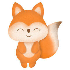 Cute fox cartoon design character 