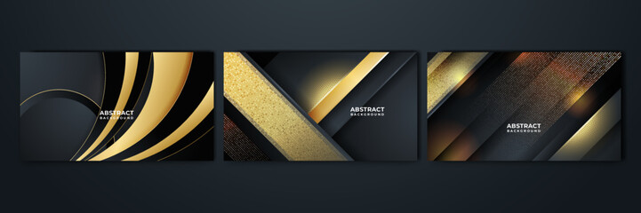 Black and gold abstract background