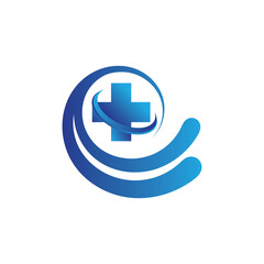 Obraz premium Health medical logo template vector