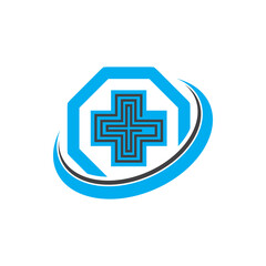 Obraz premium Health medical logo template vector