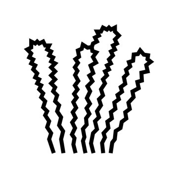 elodea densa line icon vector. elodea densa sign. isolated contour symbol black illustration