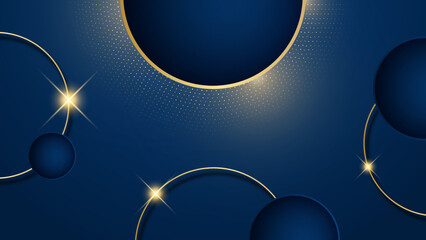 Abstract blue and gold background