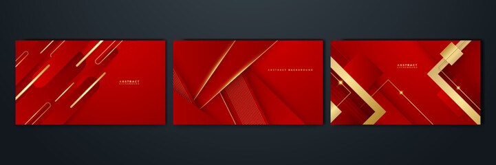 Abstract red and gold background