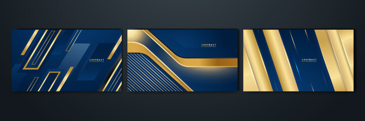 Blue and gold background