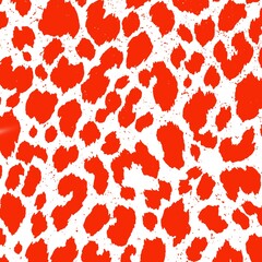 Red tiger. Exotic animal skin texture. Tiger skin on white background. Gentle classic texture for designer background.