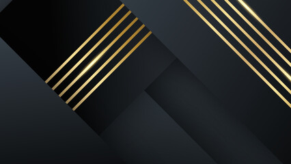 Abstract black and gold background