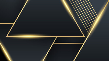 Abstract black and gold background