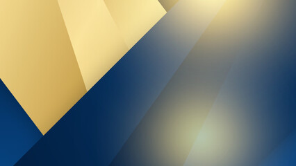 Golden lines on blue background