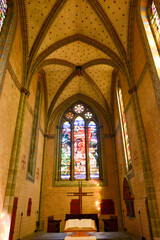 Fototapeta premium Innenansicht der Kirche Sankt Martin von Vevey, Kanton Waadt (Schweiz)