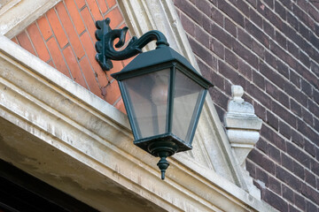 Historical Lantern At The Kerkbrink Church At Hilversum The Netherlands 23-2-2022