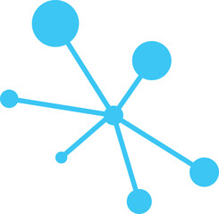 molecule symbol ,connect