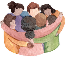 Hope refugees safe watercolor png