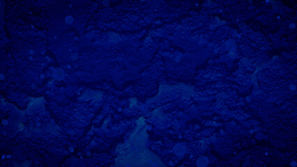 Beautiful grunge decorative navy blue dark wall background. Dark blue cement texture. Background of vintage stone wall texture. Blue rusty metal panel painted design.