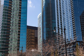 Modern Residential Skyscrapers in Streeterville of Chicago