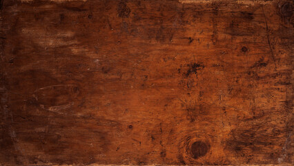 Old grunge rustic brown dark wood table floor or wall texture - Wooden timber background